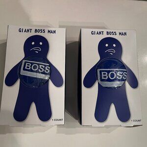 Boss Man Squishy Dolls Set of 2 Blue Stress Toy New in Box (NEW)